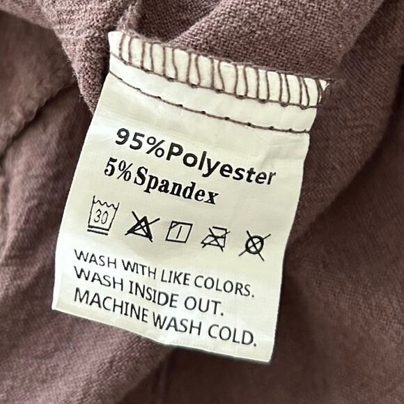 Women Sleeveless Wide Leg Jumpsuit Pants Brown Boho Hippie Loungewear Size XXL - Picture 6 of 9